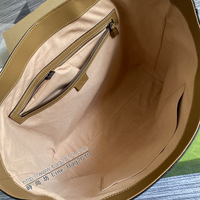 Gucci新款包包 古馳全皮手提購物袋 Gucci雙G簡約托特包 649577  ydg3304